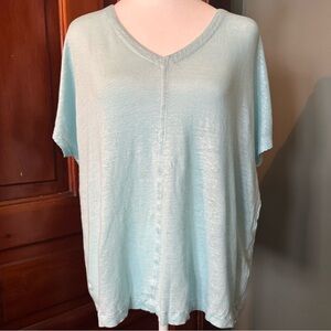 J.Jill Love Linen Collection Short Sleeve Tee Size Medium